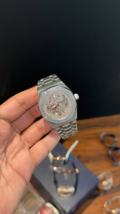 AP Skeleton | Auto | Rose Chain | Grey Dial