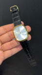 Pp Ellipse | Gold Case | Black Leather Strap | White Ebony Dial
