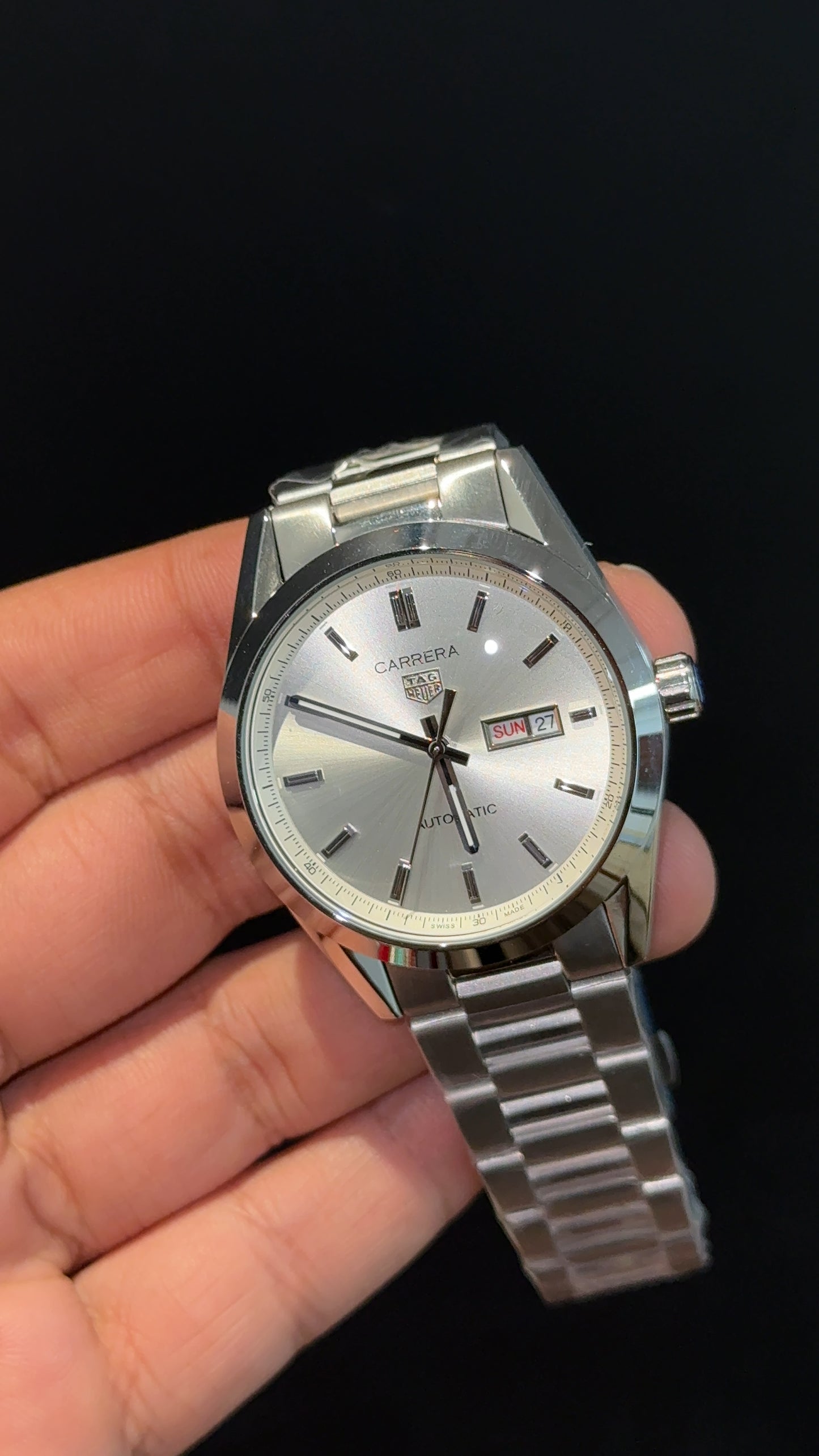 Tag Carrera | Silver Chain | DayDate | Silver Dial