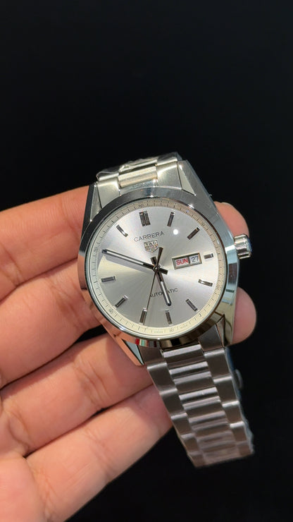Tag Carrera | Silver Chain | DayDate | Silver Dial