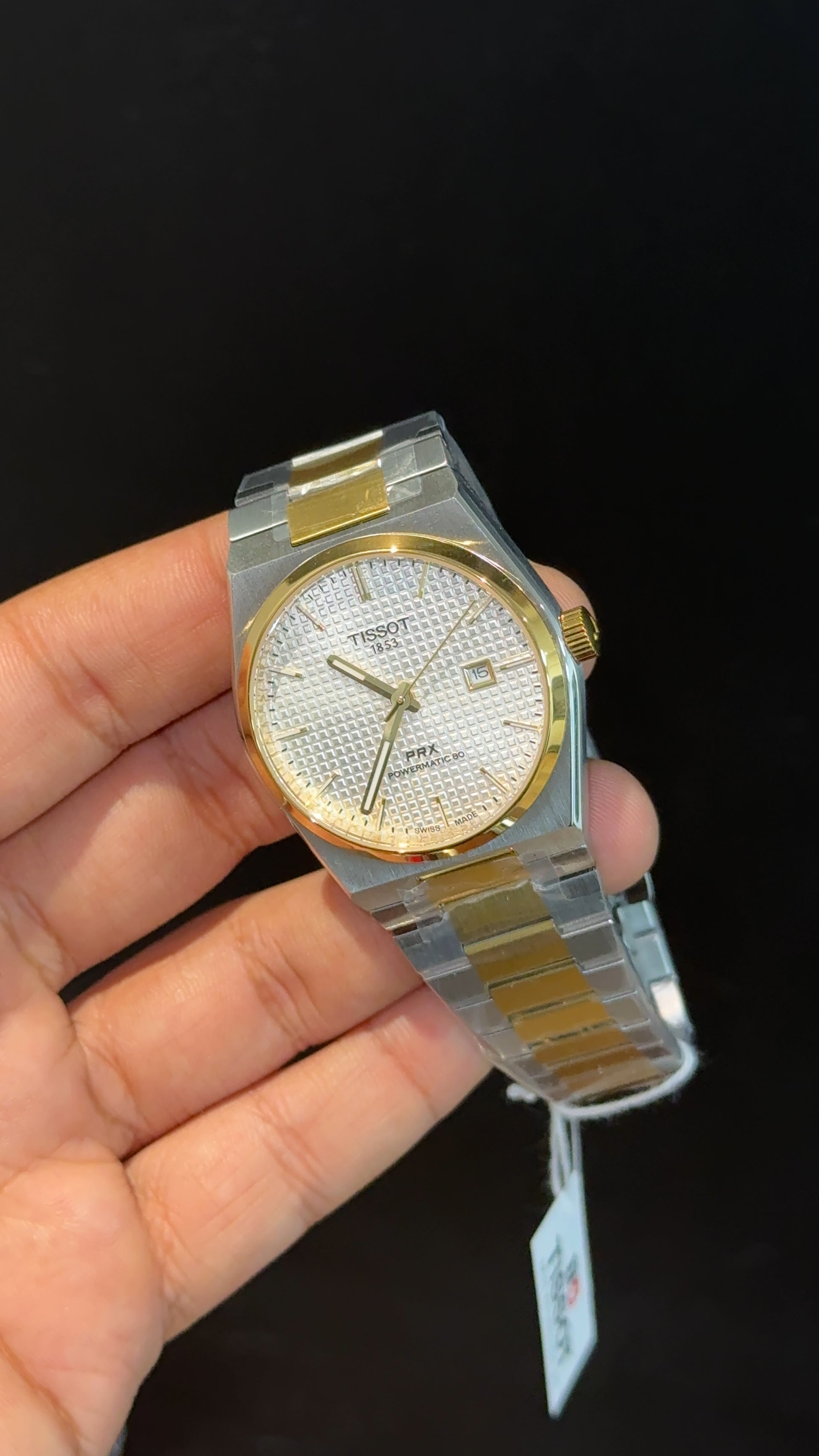 Tissot Prx | Quartz | Gold Two Tone | White Texture Dial - twentyfour