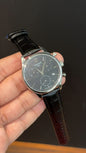 Tissot | 3 Chrono | Black Leather Strap | Black Dial