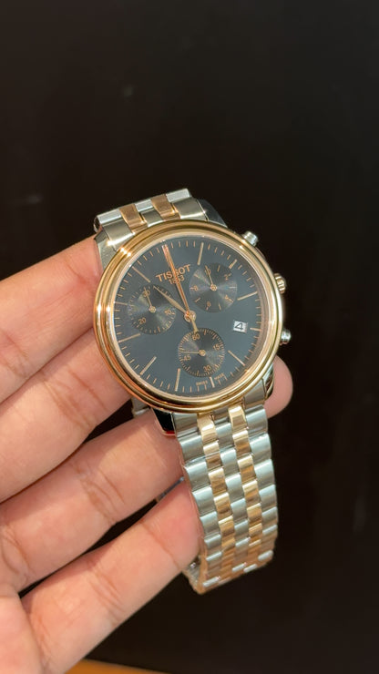 Tissot | Rose Two Tone | Chrono  | Black Dial