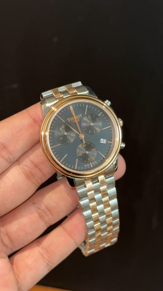 Tissot | Rose Two Tone | Chrono  | Black Dial