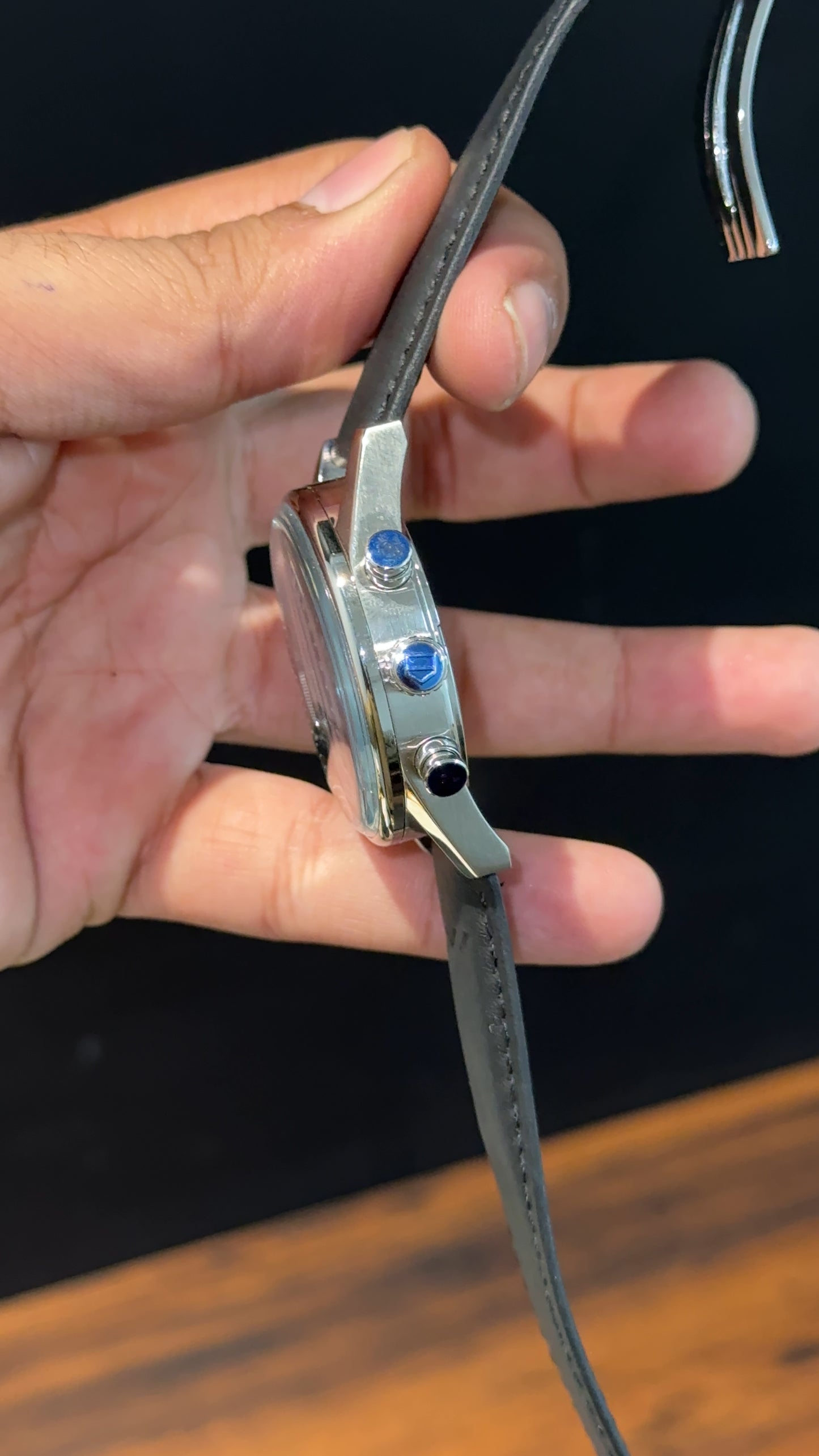 Tag Carrera | Black Strap | Silver Bezel | Black Chrono | Black Dial