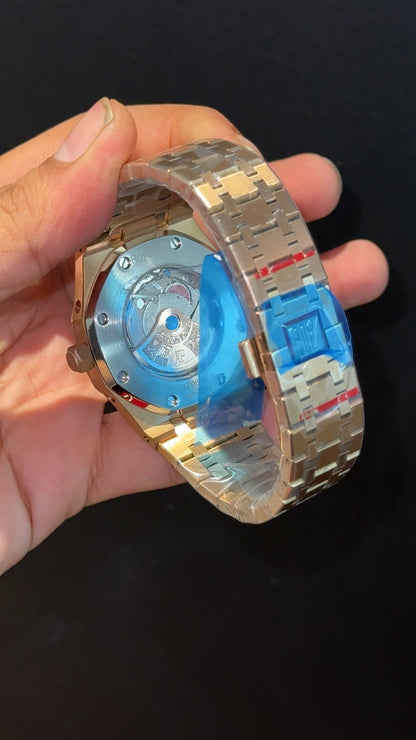 AP Auto | Rose Chain | Chrono | Calendar Edition | Blue Dial