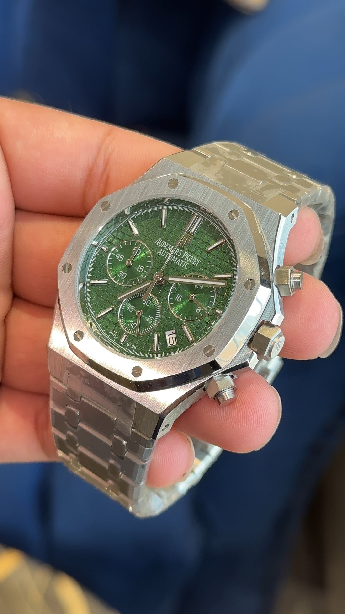 AP Silver | Chrono | Green Box Dial