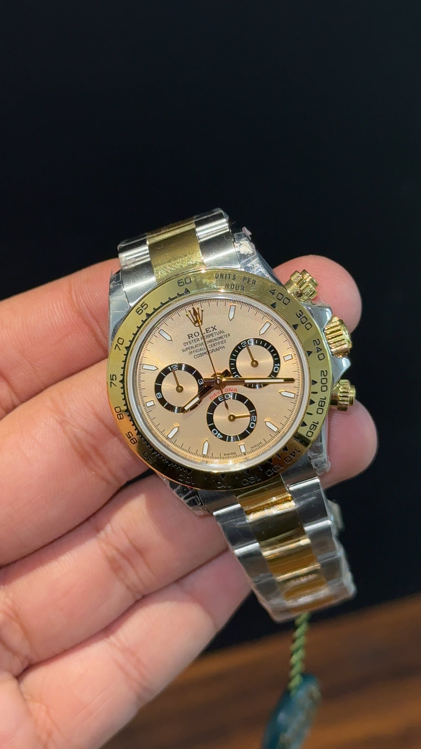 Executive Daytona | Gold Two tone | Chrono | Light Gold Dial