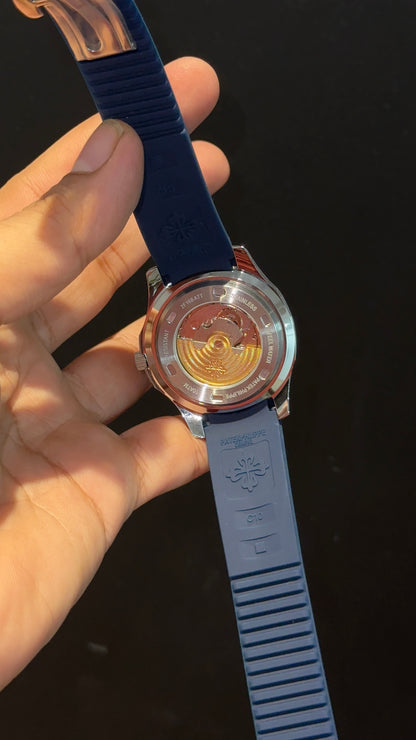 Pp Auto | Aquanaut | Blue Strap | Silver Blue Strap