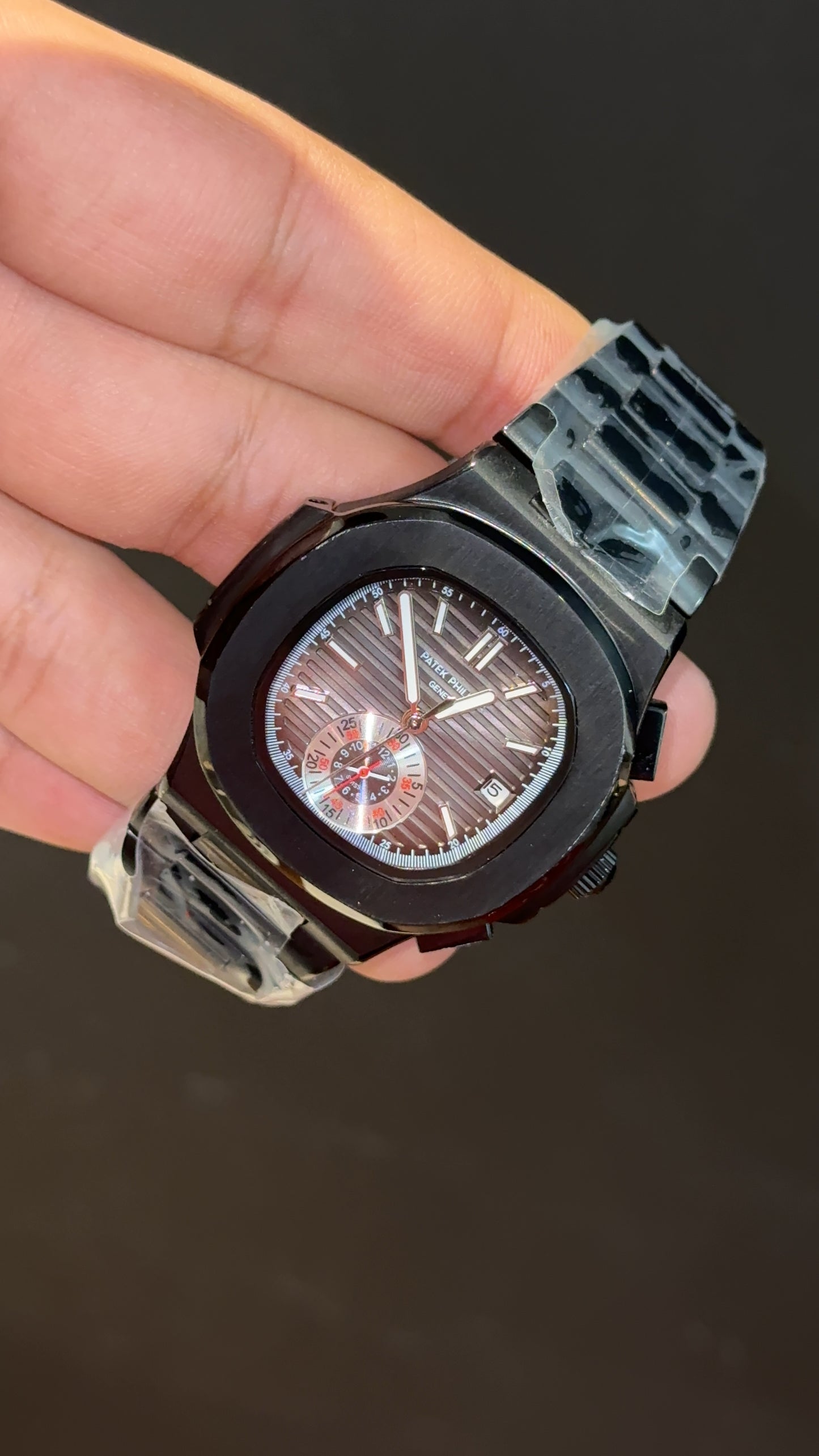PP Auto | Single Time Edition | Black Chain | Shaddy Grey Dial