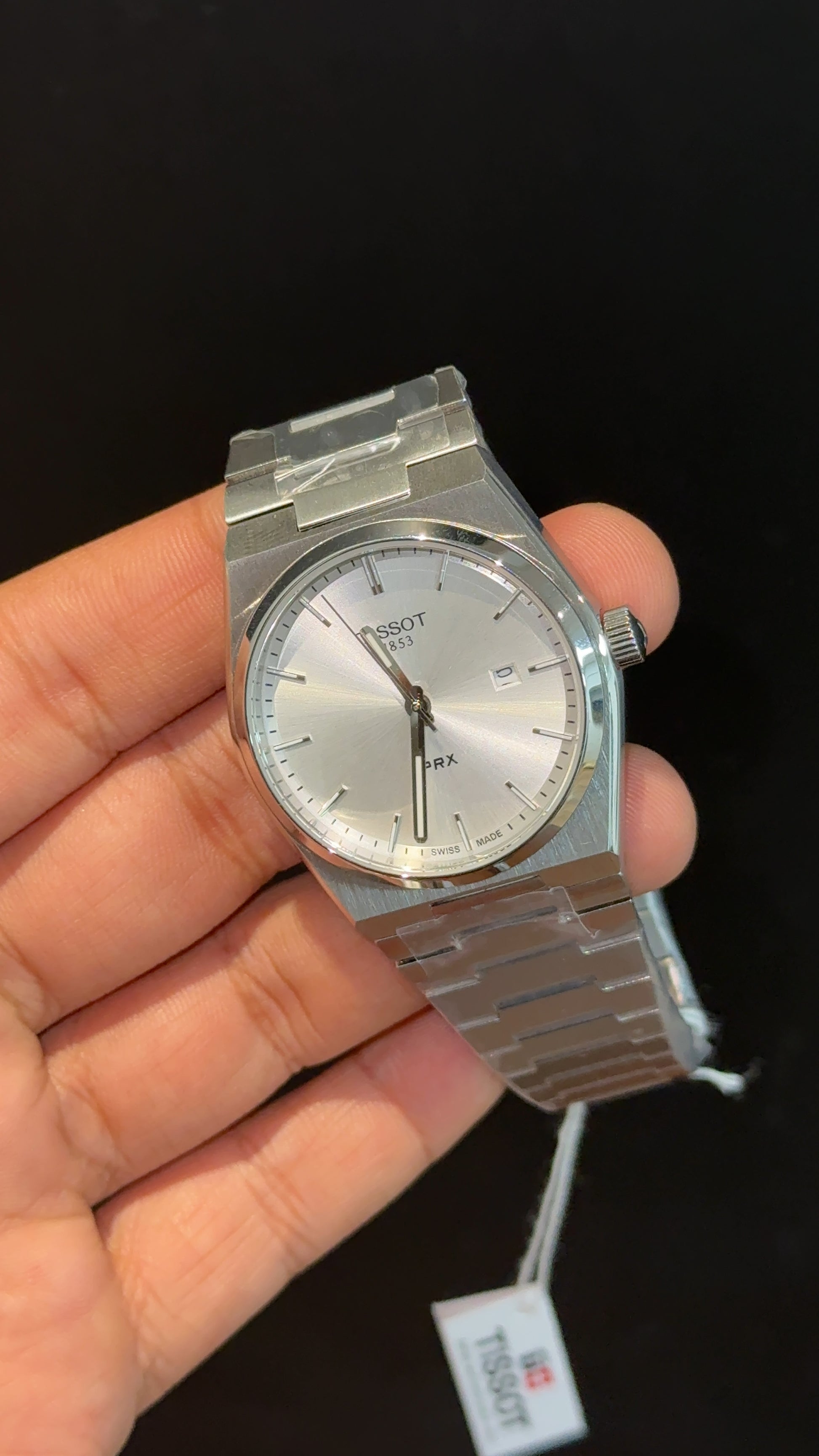 Tissot Prx | Quartz | Silver Chain | Silver Plain Dial - twentyfour