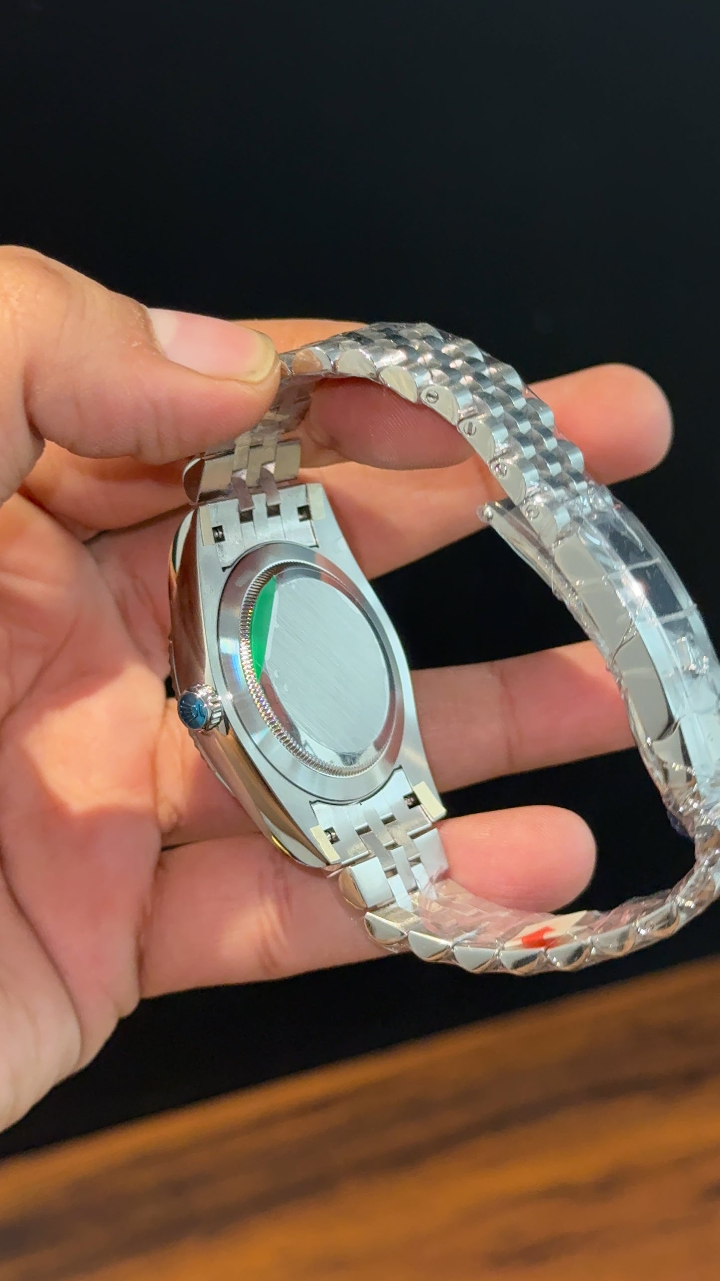 Premium Datejust | Silver Chain | Blue Dial