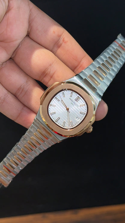 PP Auto | Rose Two Tone | White Dial