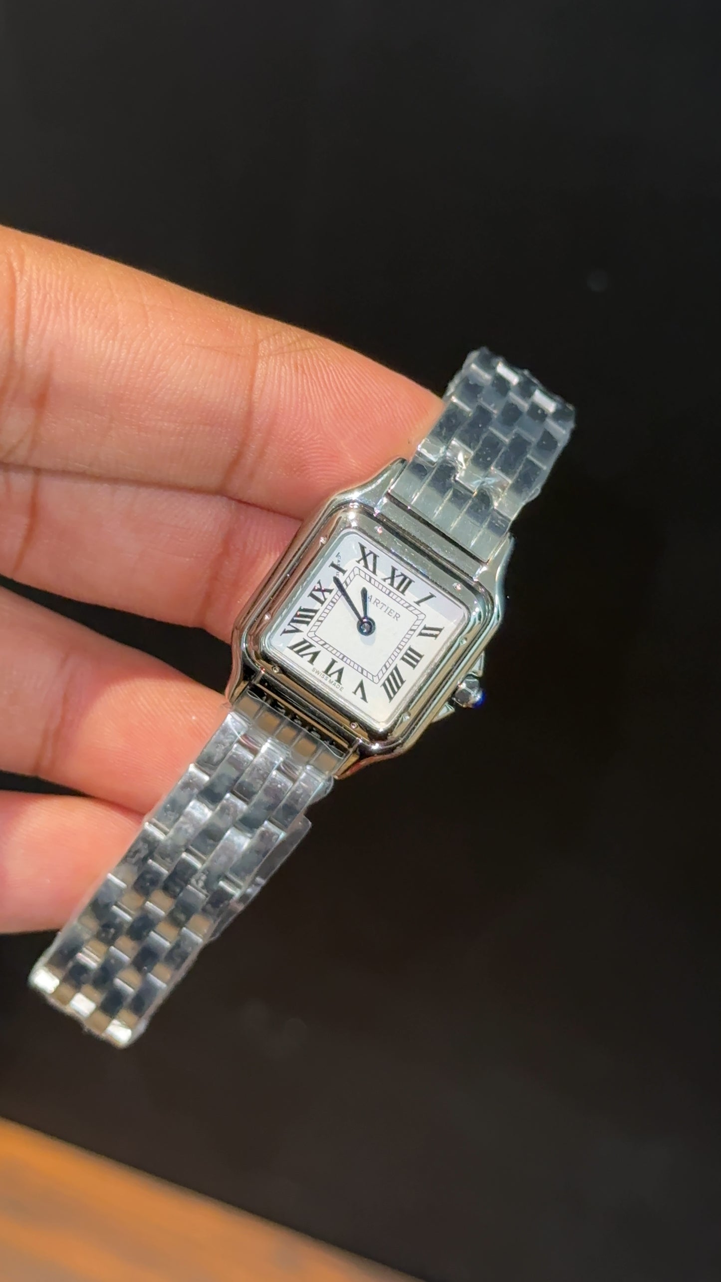 Cartier Panthere | 22mm | Woman  | Silver Chain | White Dial