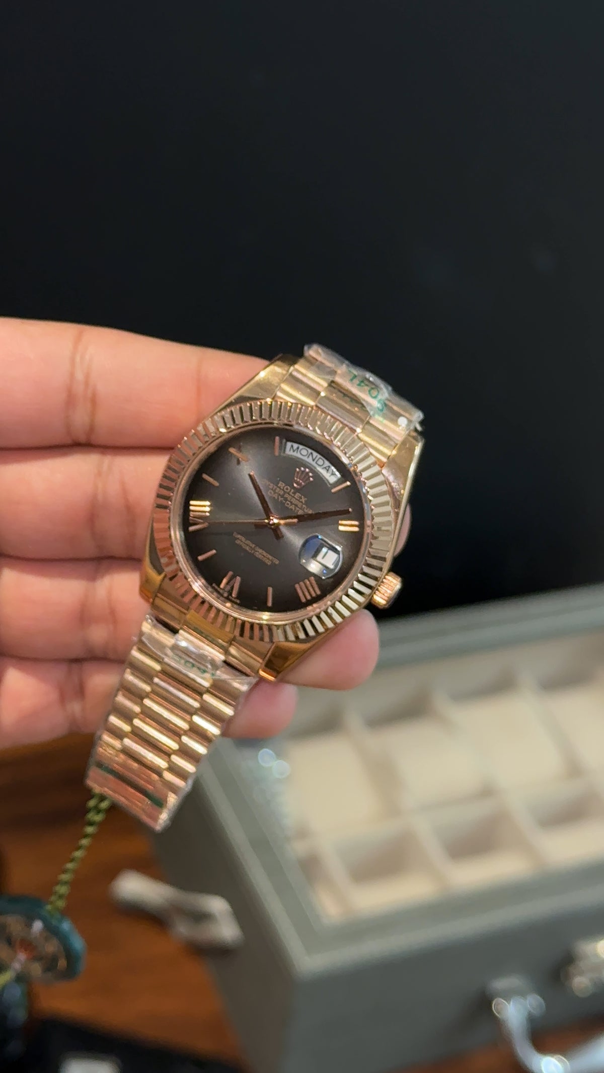DayDate | Rose Chain | Ombre Dial