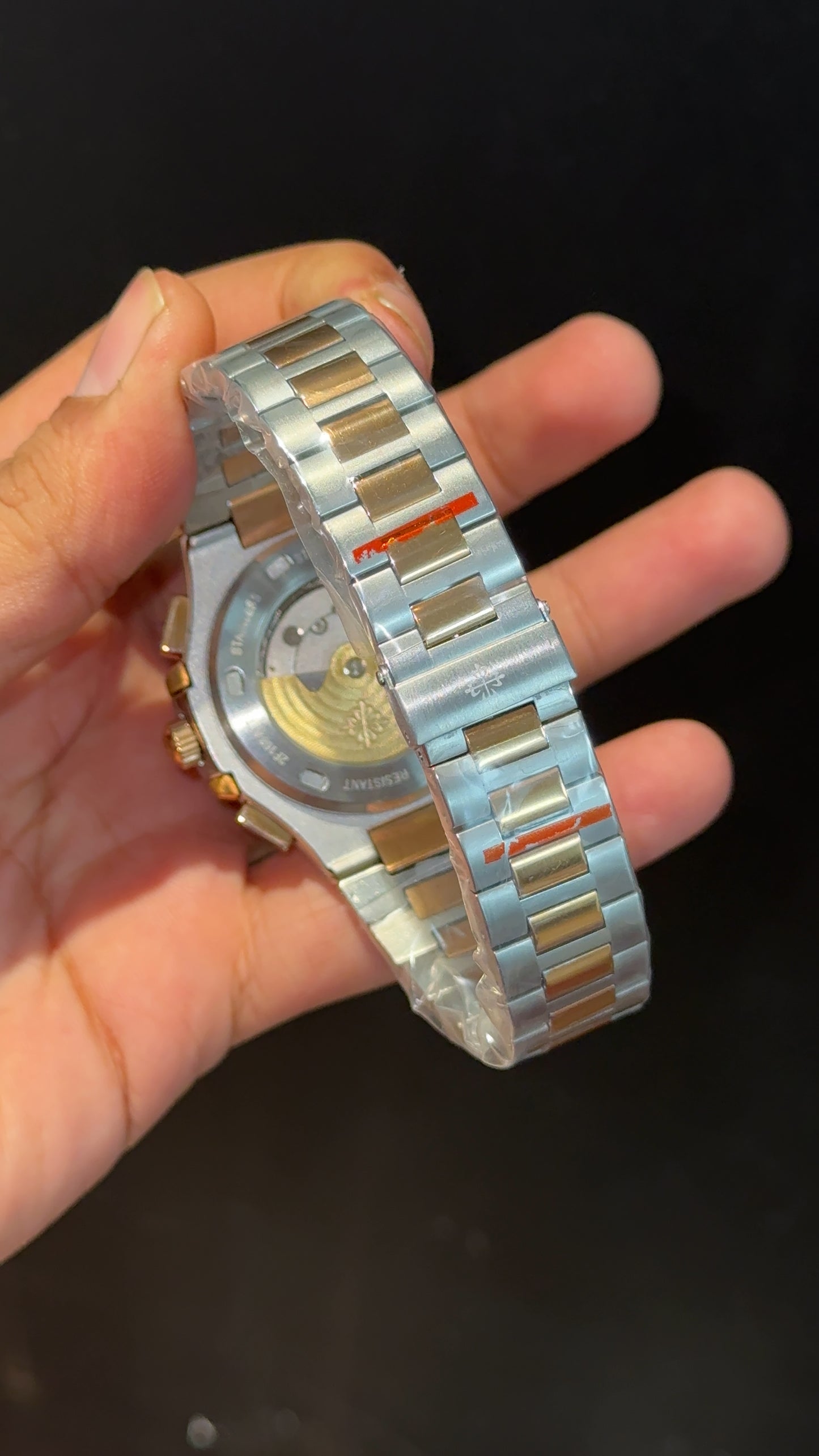 PP Auto | Rose Two Tone | Dual Time Edition | Blue Dial
