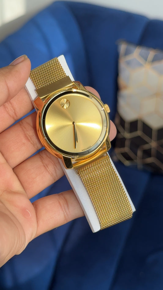 Movado Gold | Men | Gold Dial | Magnetic Strap