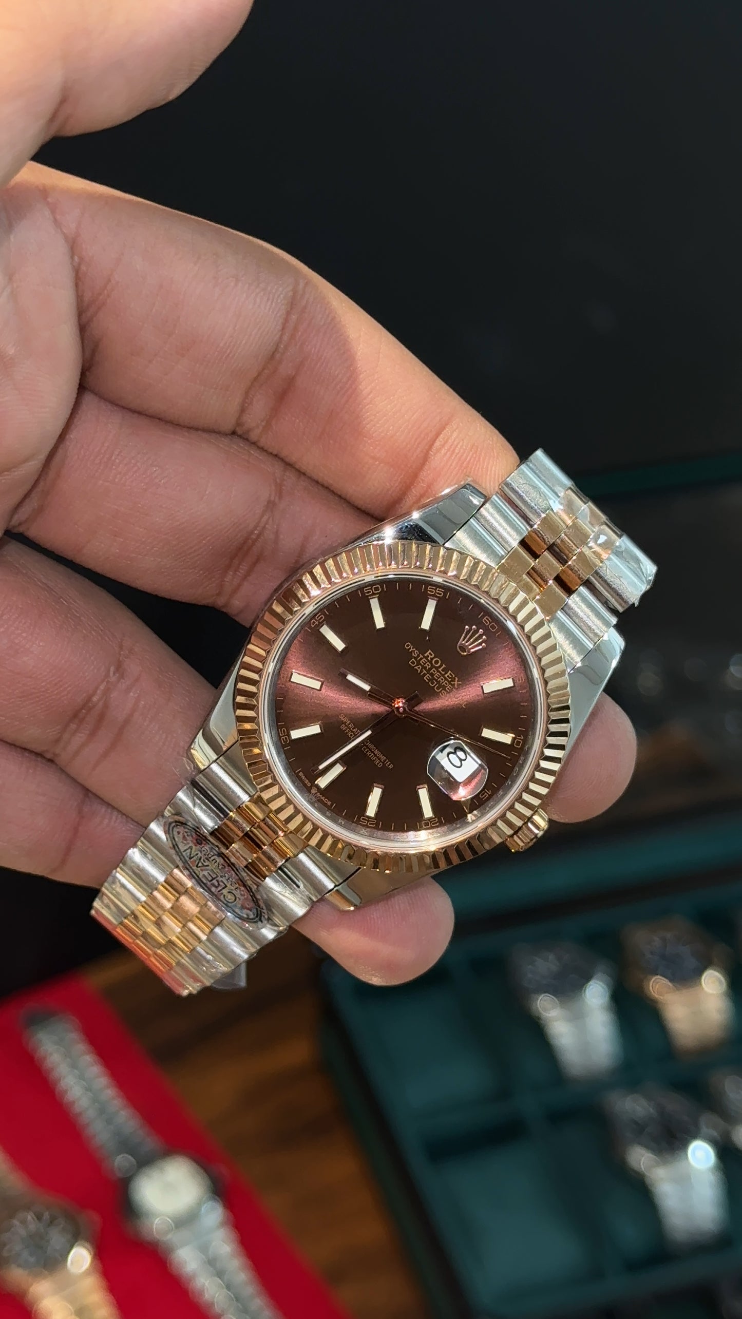 Datejust | High Grade | Rose Two Tone | Brown Dial