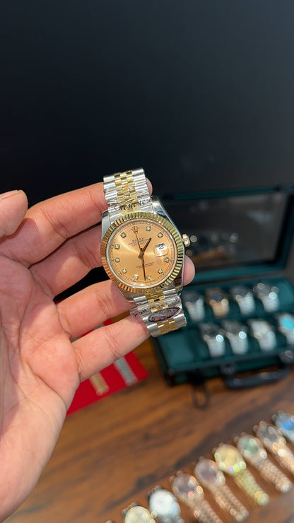 Datejust | High Grade | Gold Two Tone | Gold Diamond Digit | Gold Dial