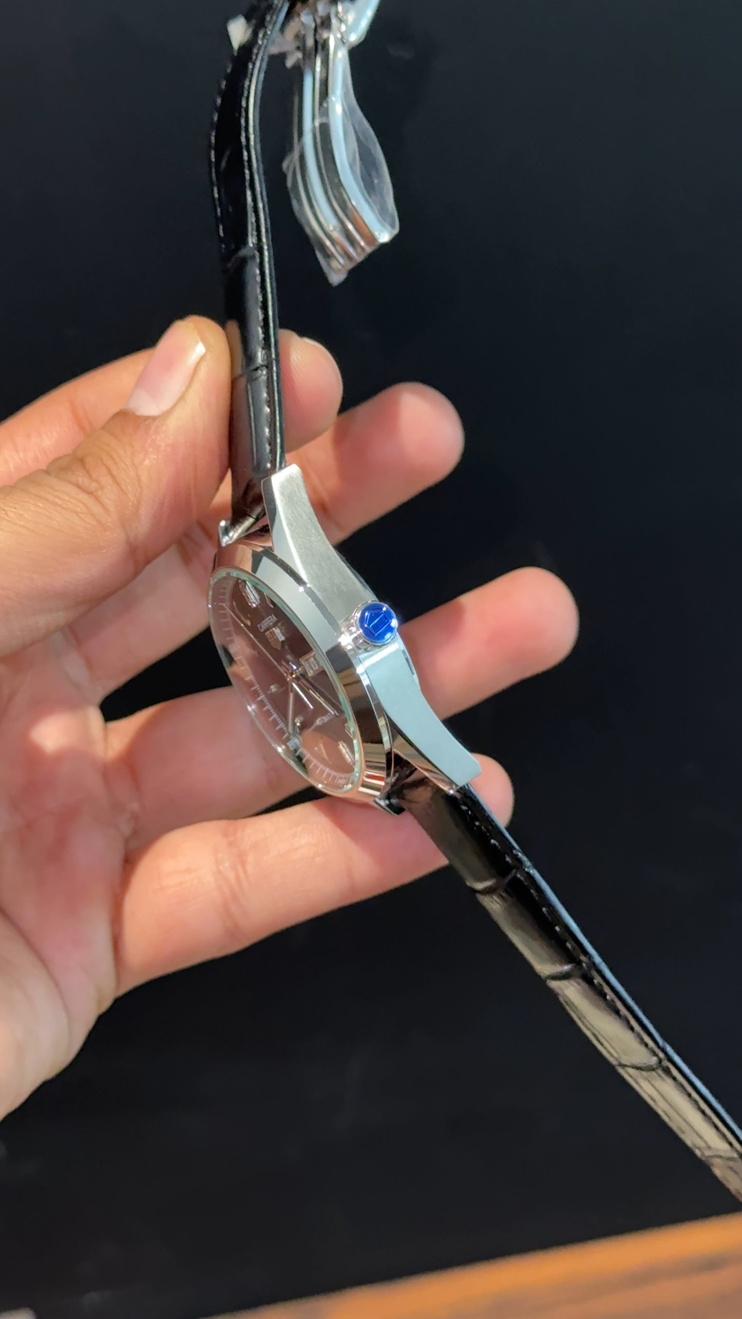 Tag Carrera | Calibre 5 | Black Strap | DayDate | Black Dial