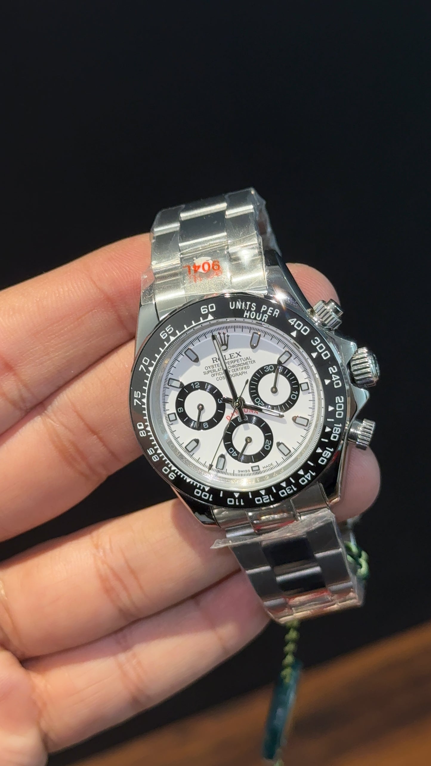 Daytona | Silver Chain | Chrono | White Dial