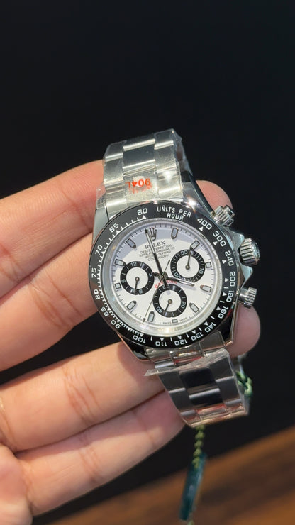 Daytona | Silver Chain | Chrono | White Dial