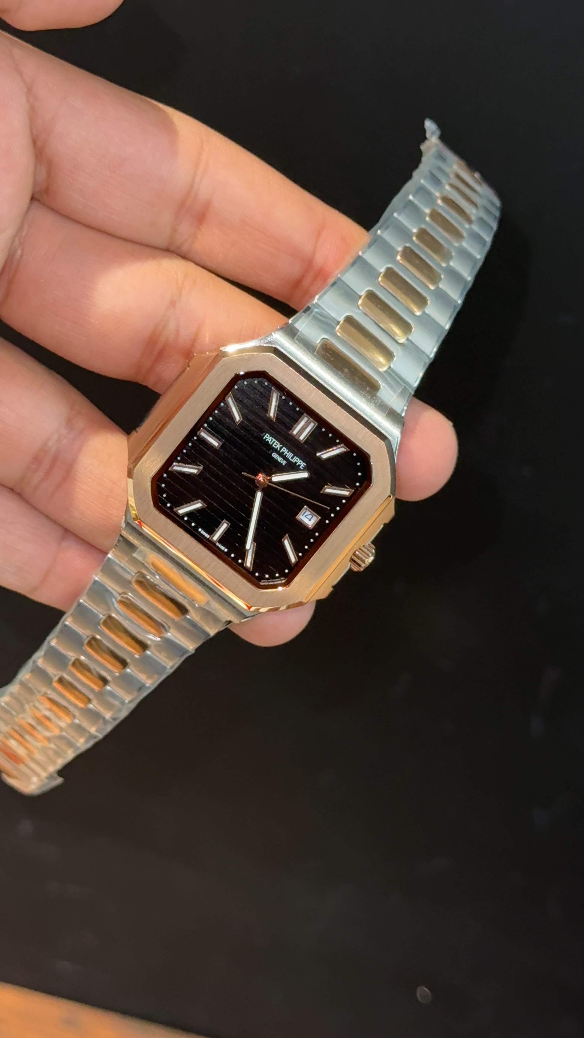 Pp Auto | Cubitus | Rose Two Tone | Black Dial - twentyfour
