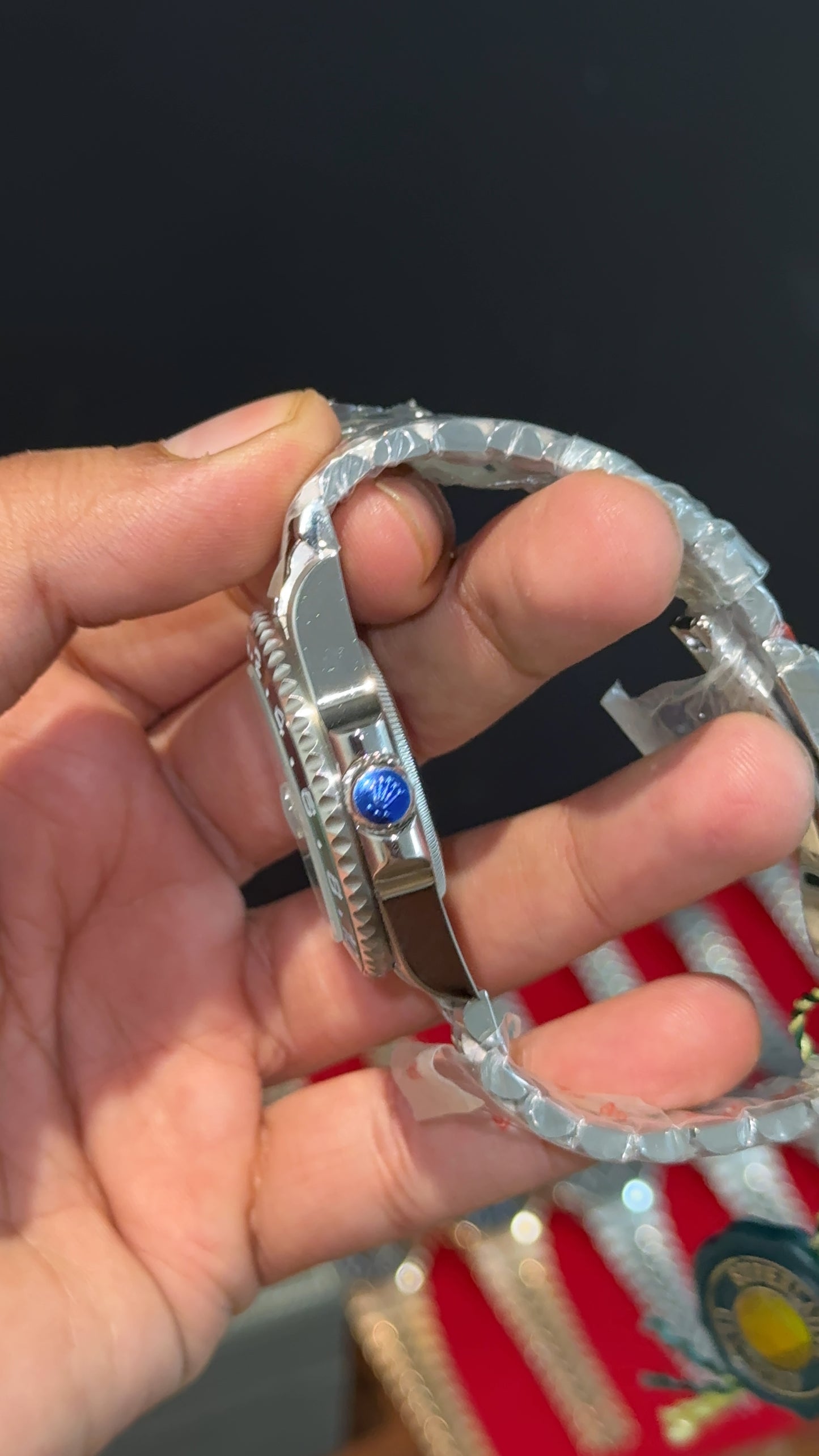 GMT Sprite  | Silver Jubilee Chain | Black Dial