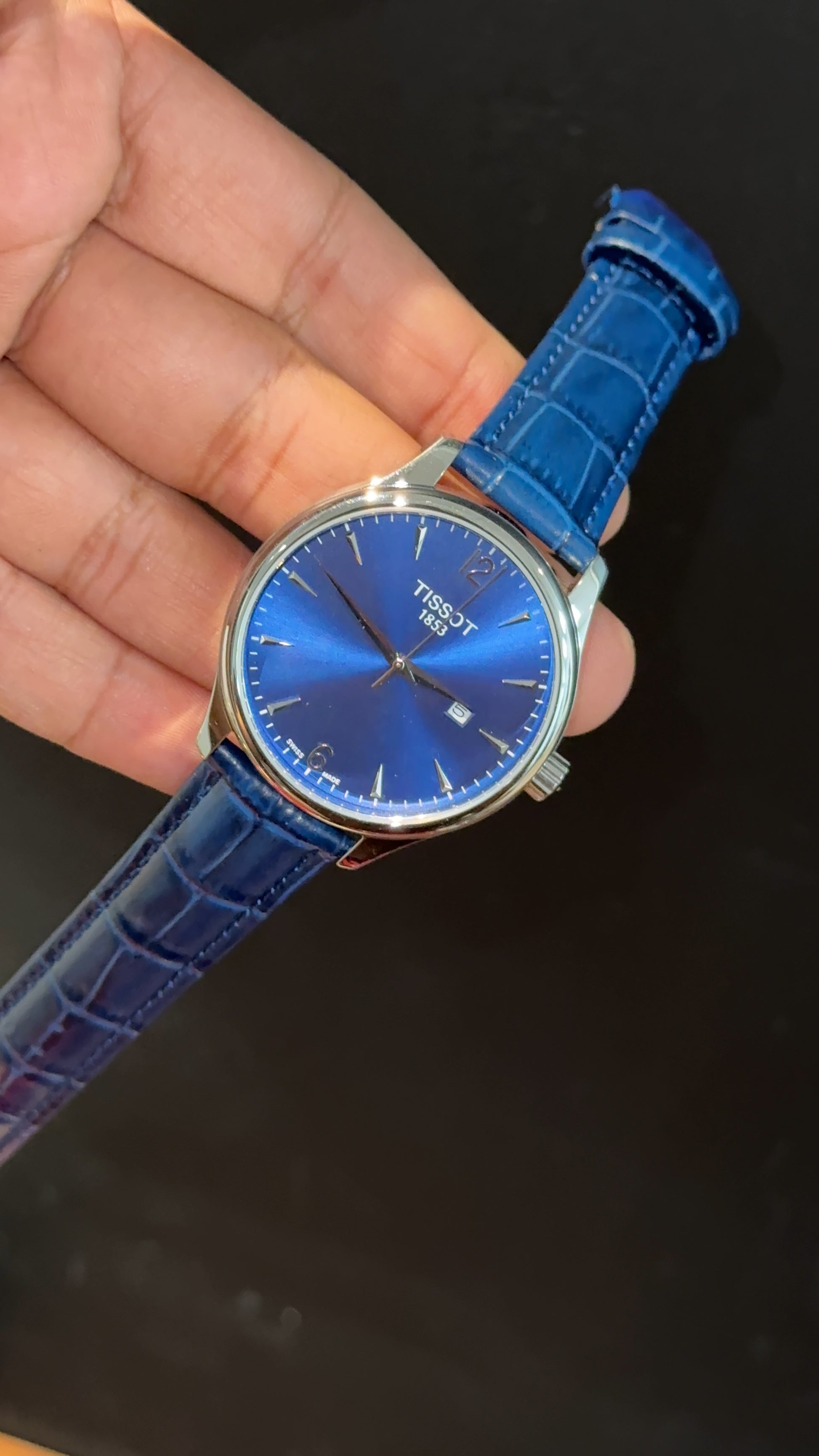Tissot 1853 | Silver Case | Blue Leather Strap | Blue Classic Dial - twentyfour