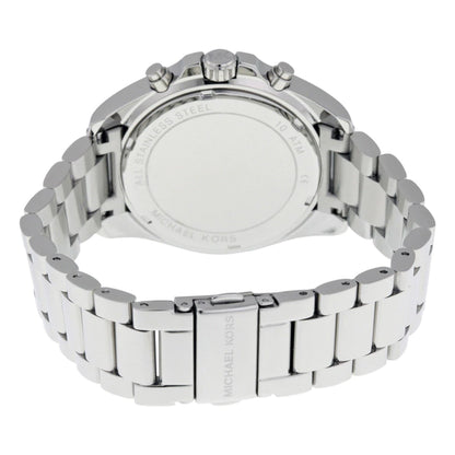 Michael Kors Unisex Quartz Stainless Steel Silver, Crystal Pave Dial 43mm Watch MK6320