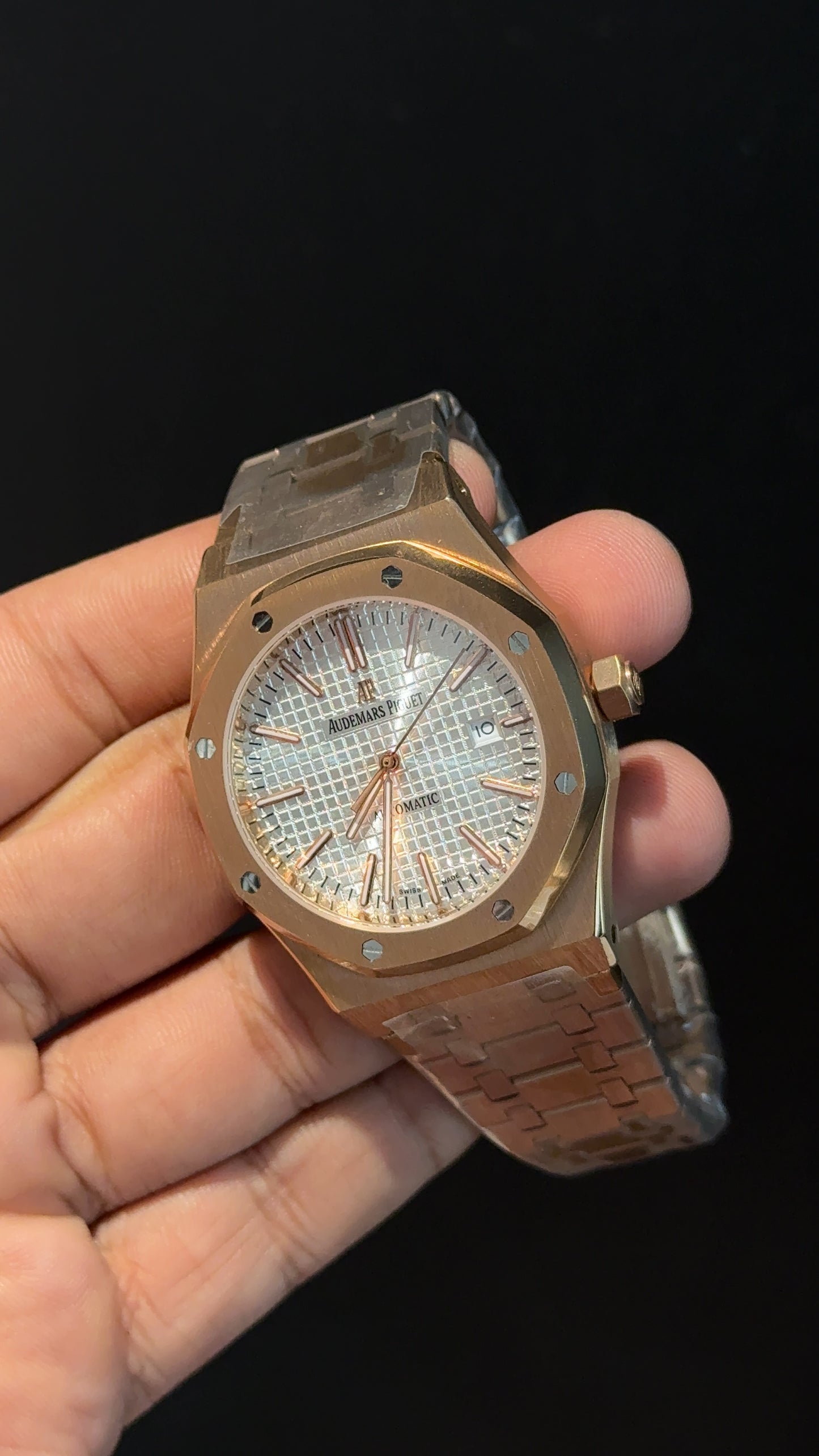 AP Auto | Rose Chain | White Dial