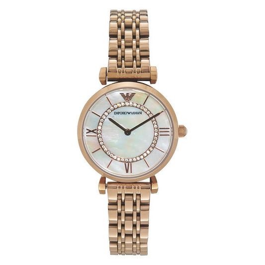 Emporio Armani Women’s Analog Stainless Steel Mother of pearl Dial 32mm AR1909