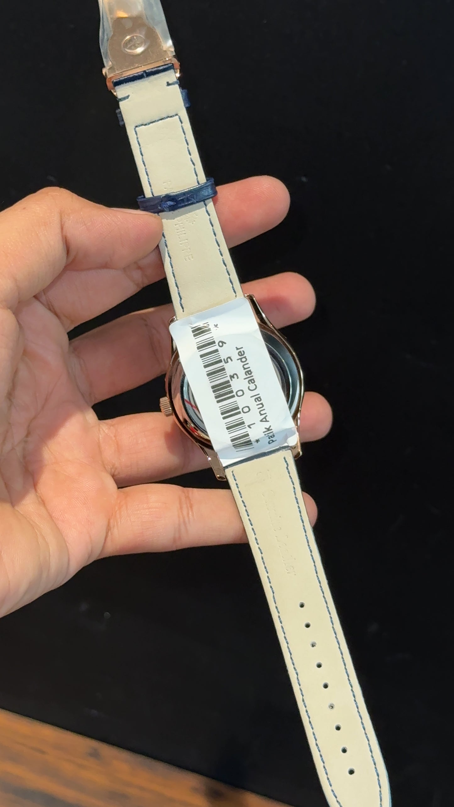Pp Auto | Annual Calendar Edition | Rose | Blue Strap | Blue Dial - twentyfour