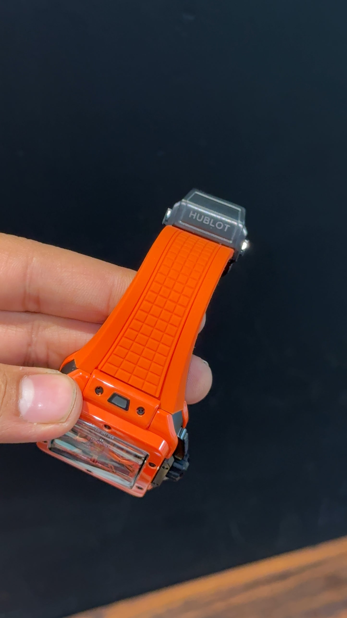 Premium Hublot Square | Big Bang Unico Edition | Orange Fanta Strap | Orange Dial