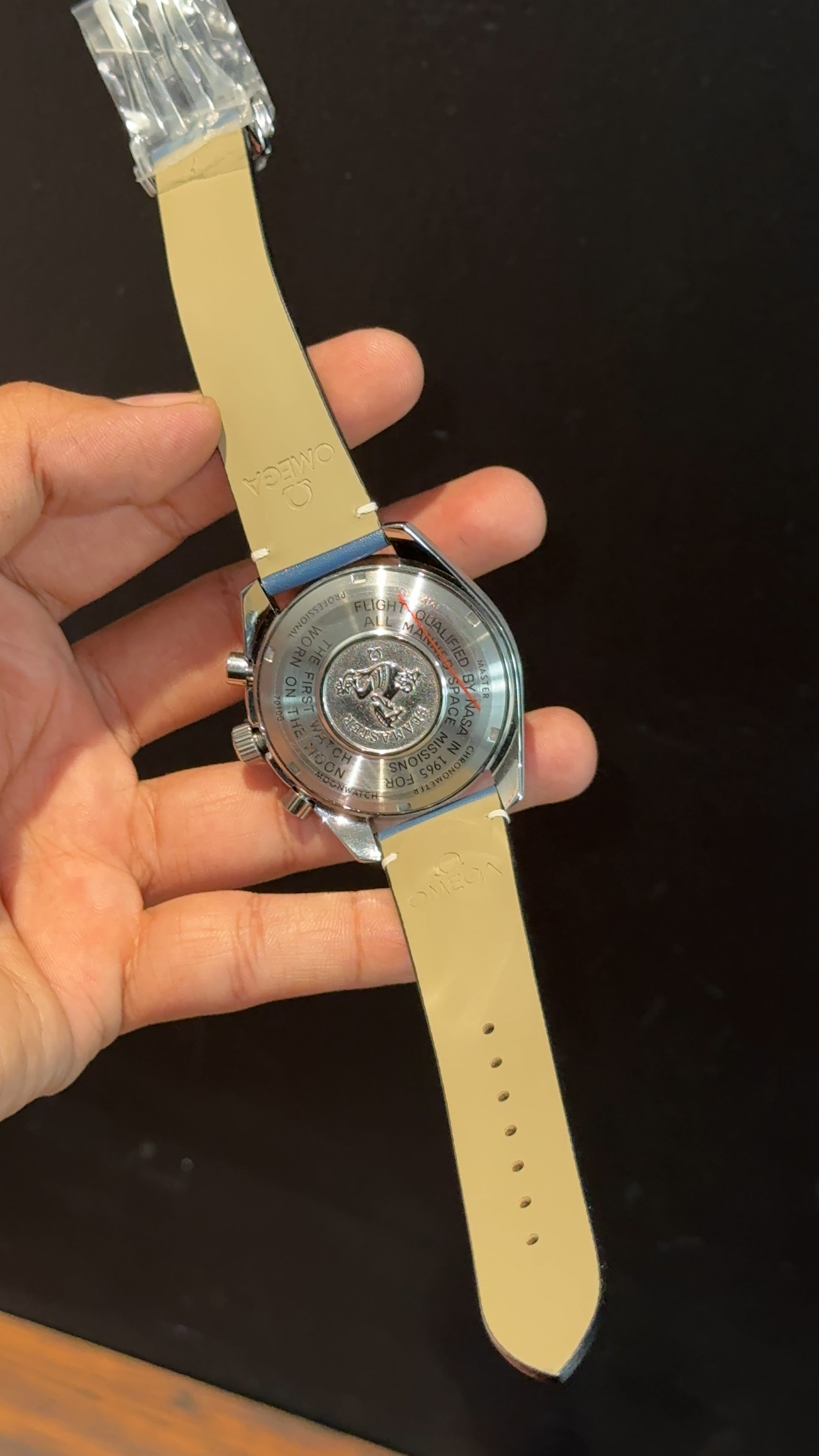 Omega Speedmaster | Chrono | Silver Bezel | Blue Black Strap | Blue Dial - twentyfour
