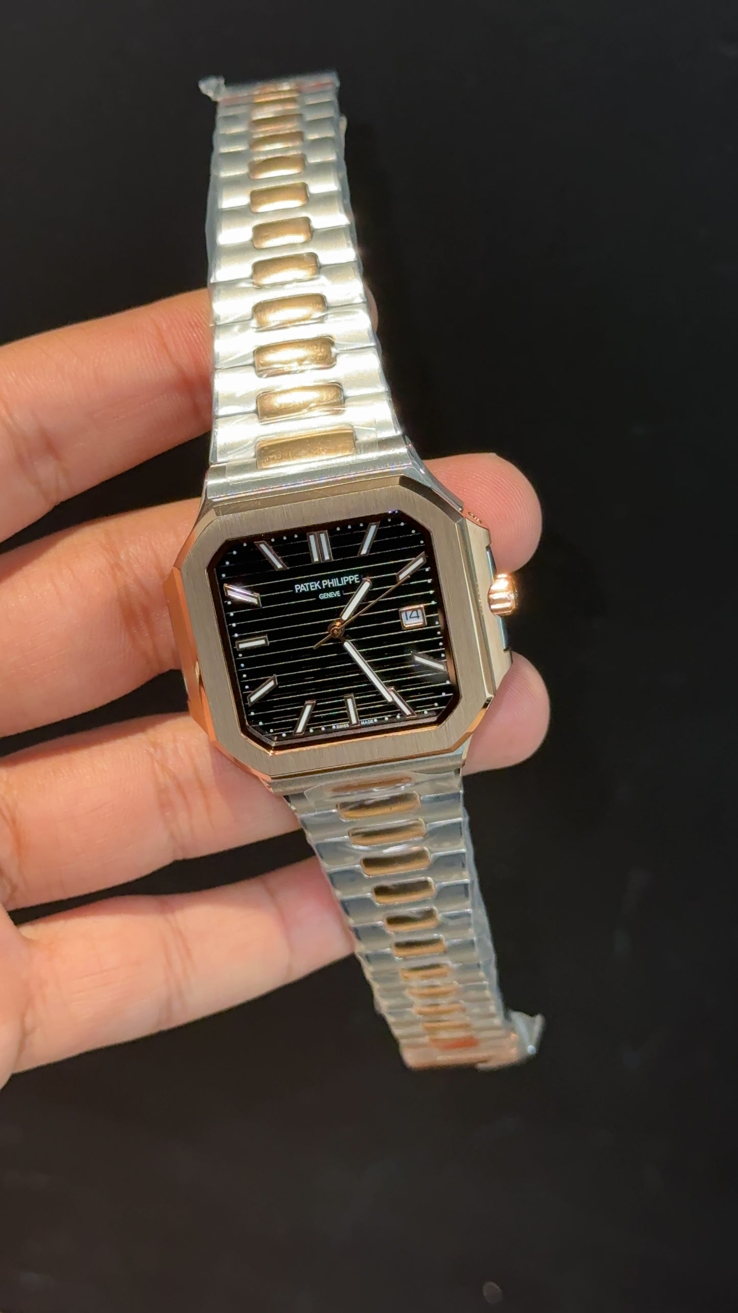 Pp Auto | Cubitus | Rose Two Tone | Black Dial - twentyfour