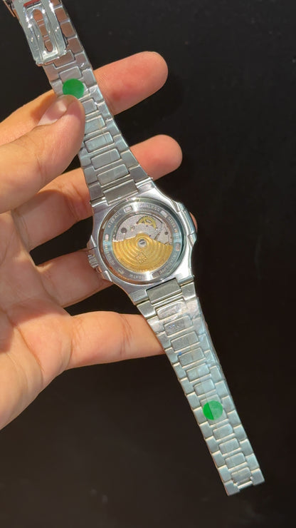 PP Auto | Open Heart Edition | Silver Chain | Tiffany Dial (Copy)