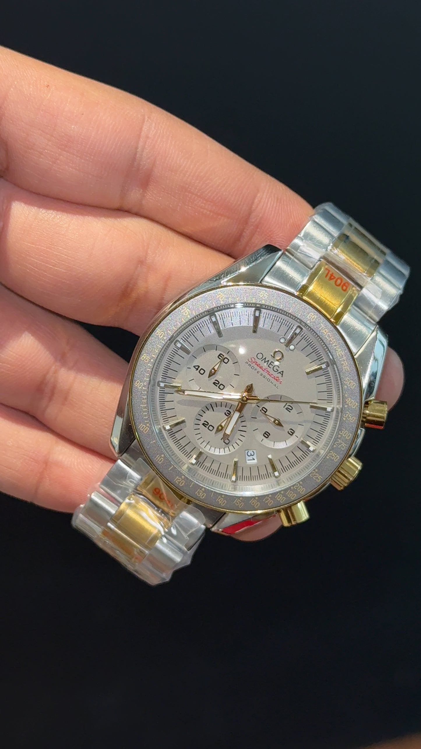 Omega Speedmaster | Gold Two Tone | Chrono | Grey Dial
