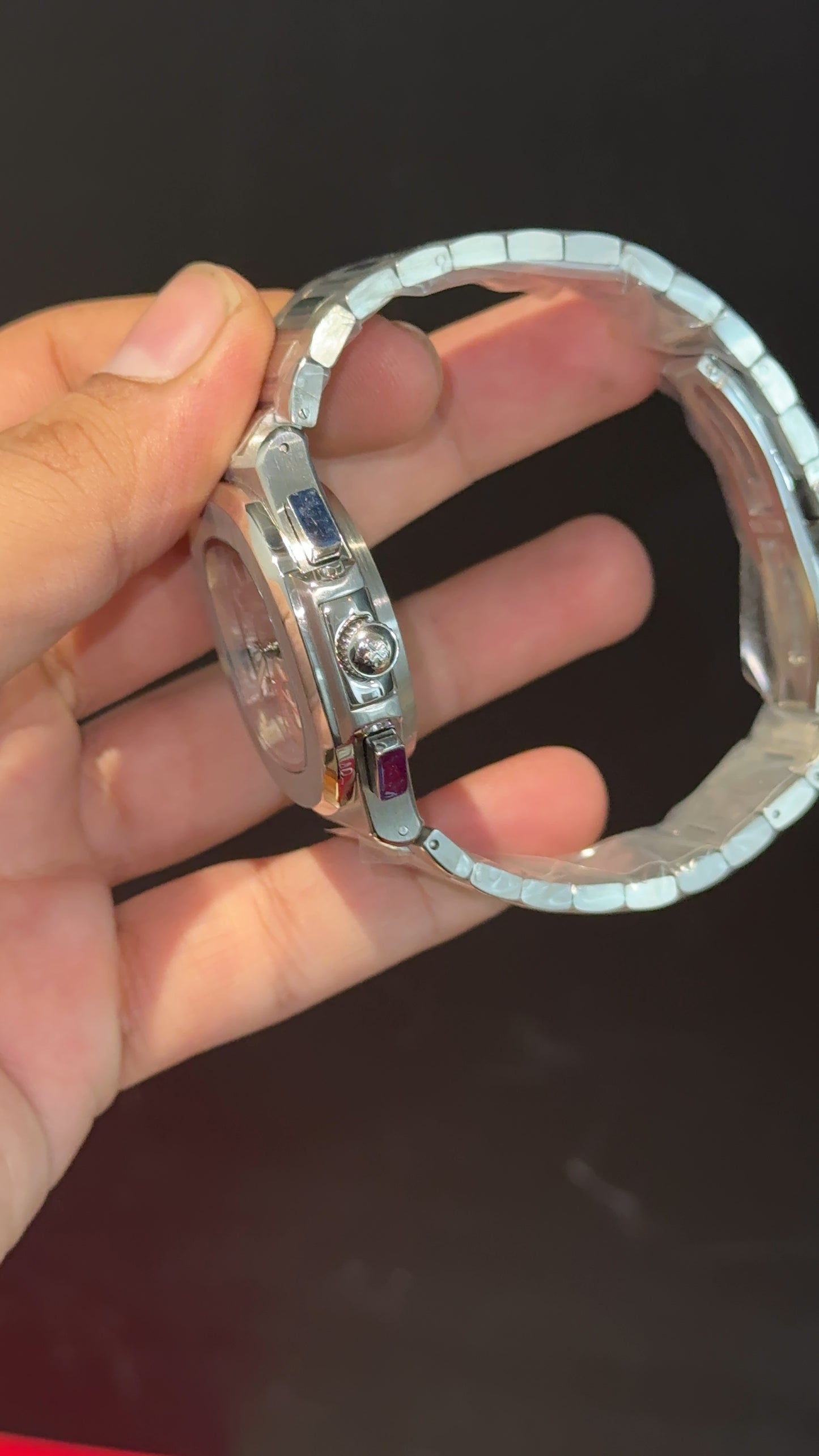 PP Auto | Single Time Edition | Silver Chain | Green Dial