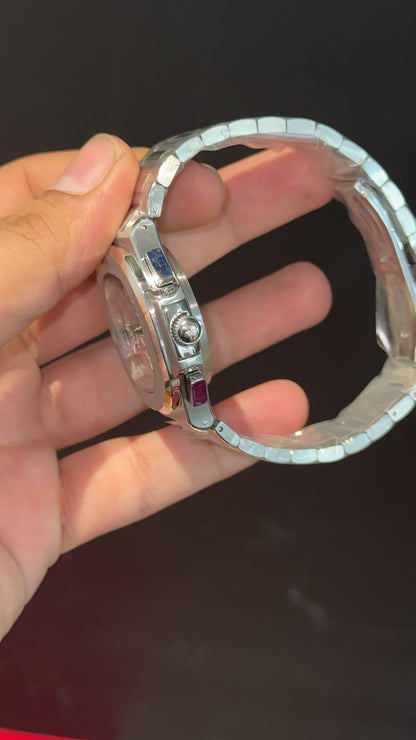 PP Auto | Single Time Edition | Silver Chain | Green Dial