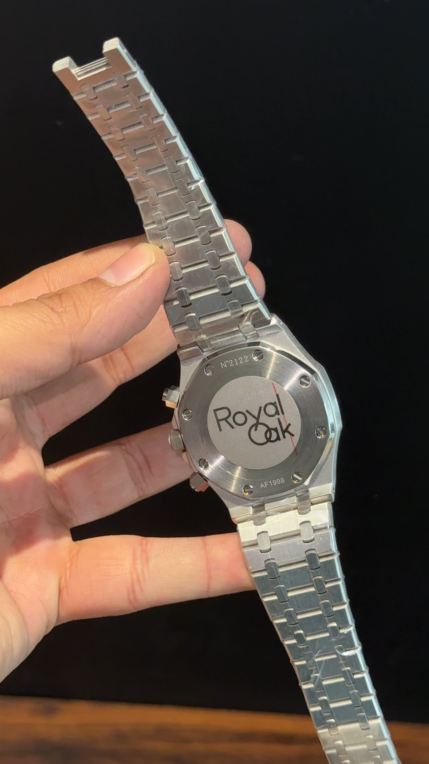 AP | Chrono | Silver Chain | Grey Plain Dial