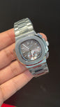 PP Auto | Single Time Edition | Silver Chain | Grey Dial