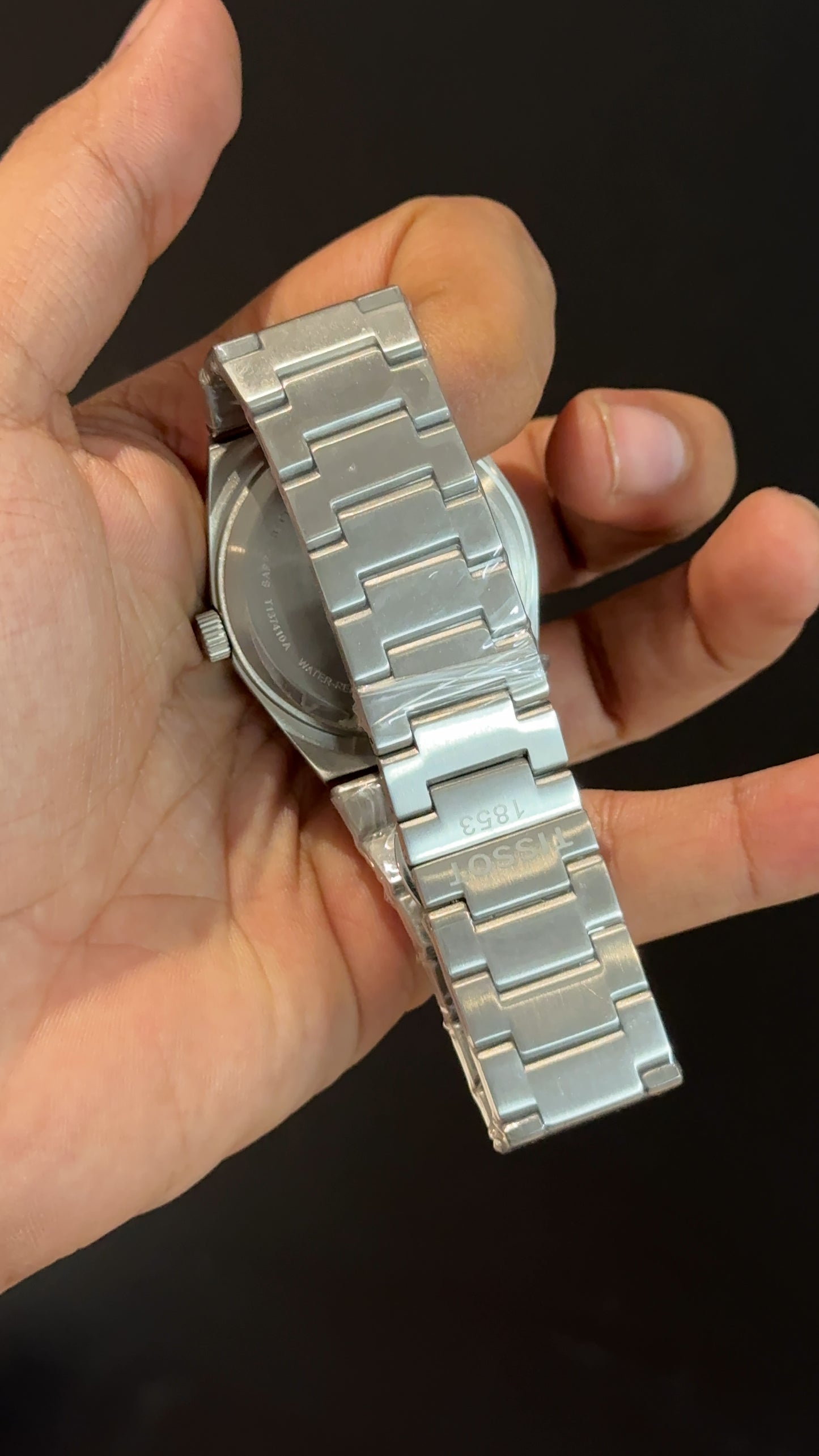 Tissot Prx | Quartz | Silver Chain | Black Plain Dial