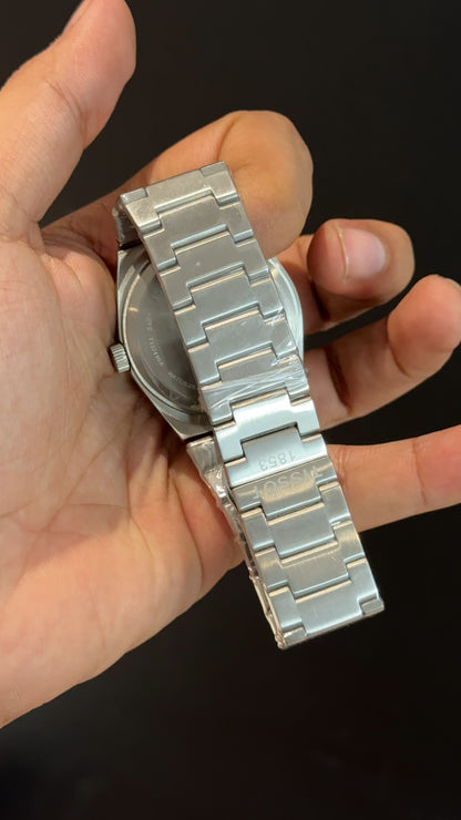 Tissot Prx | Quartz | Silver Chain | Black Plain Dial