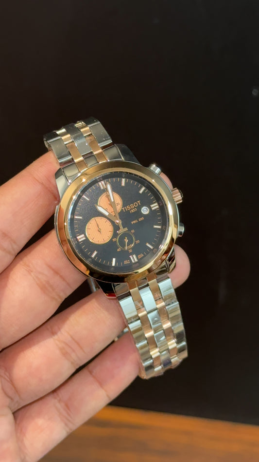 Tissot | Rose Two Tone | Rose Chrono | Black Dial