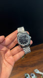 Daydate | Silver Chain | Black Dial - twentyfour