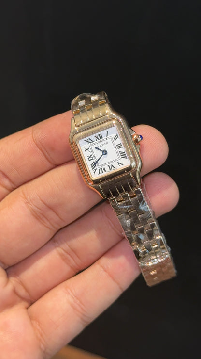 Cartier Panthere | 22mm | Woman  | Rose Chain | White Dial
