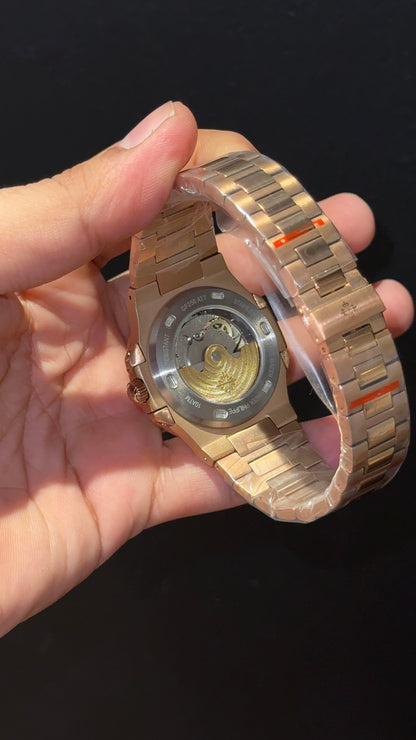 PP Auto | Rose Chain | Black Dial