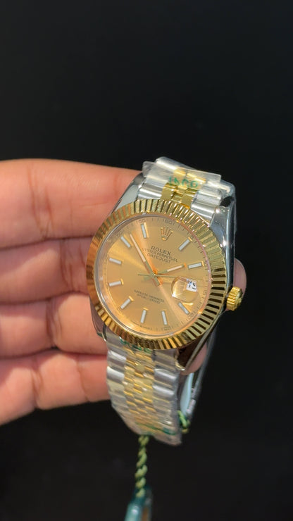 Datejust | Gold Two Tone | Gold Dial