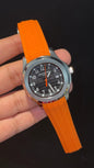 Pp Auto | Aquanaut | Orange Strap | Black Dial